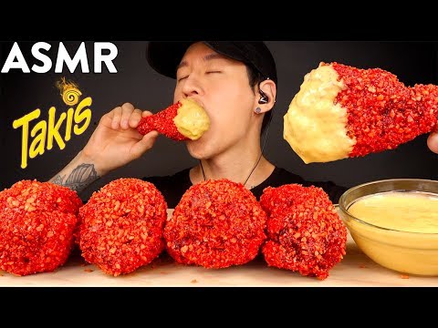 ASMR CHEESY TAKIS FRIED CHICKEN MUKBANG (No Talking) COOKING & EATING SOUNDS | Zach Choi ASMR