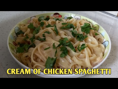 HOW TO MAKE CREAM CHICKEN PASTA |CAMPBELL's RECIPE |Quick and  Easy