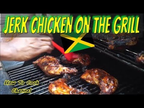 How caribbean restaurant make jerk chicken on the grill