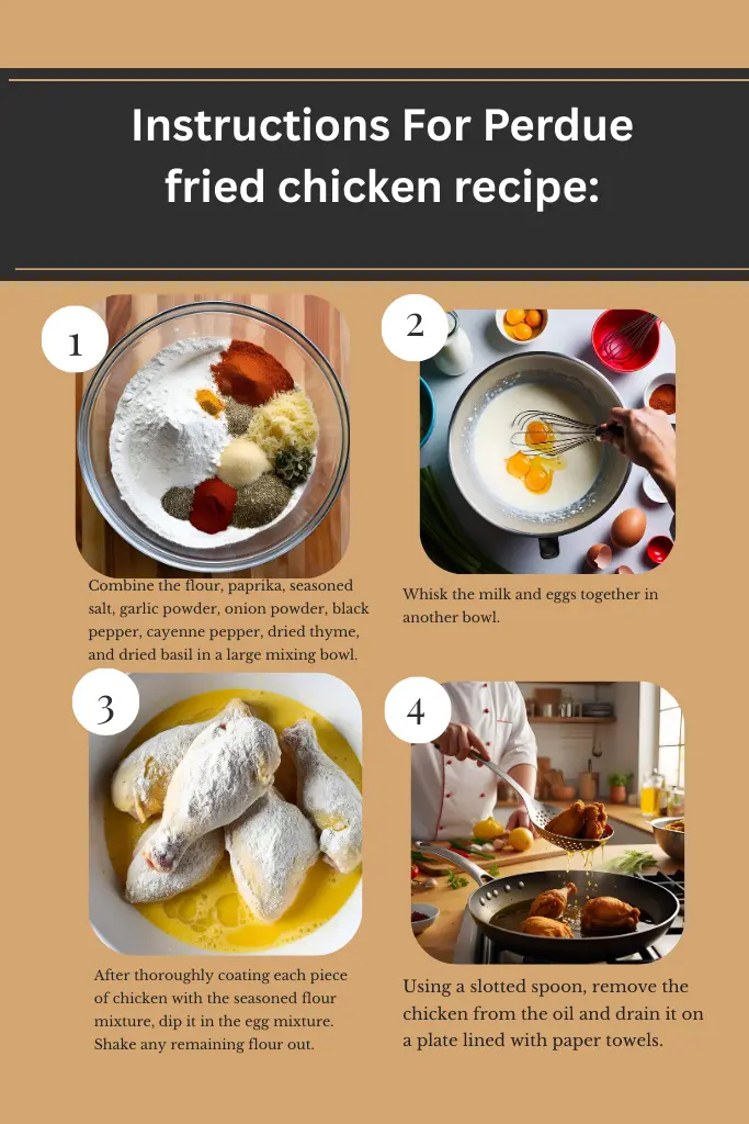 Instructions For Perdue fried chicken recipe: