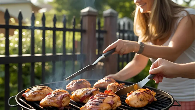 Maple bacon grilled chicken