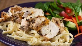 Alfredo pasta with grilled chicken recipe