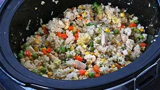 Chicken fried rice crockpot recipe