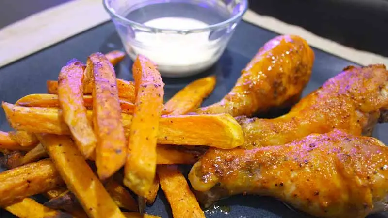 Chicken and sweet potato fries recipes