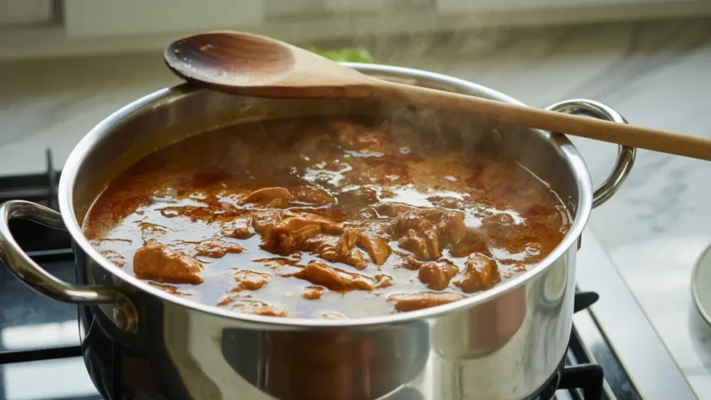 Cooking Stage for Curry chicken Malaysia recipe