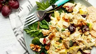 Curry chicken salad with grapes recipe