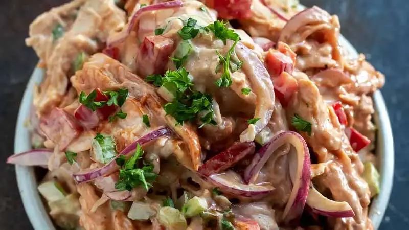 BBQ chicken salad sandwich recipe