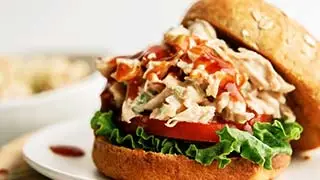 BBQ chicken salad sandwich recipe