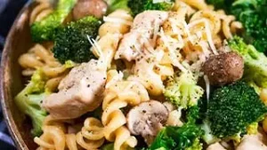 Chicken corn broccoli pasta recipe